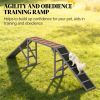 Gray Dog Agility Equipment Ramp for Training Dog Track Exercise Fun Pet Supplies