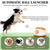 Automatic dog ball launcher, dog toy, orange